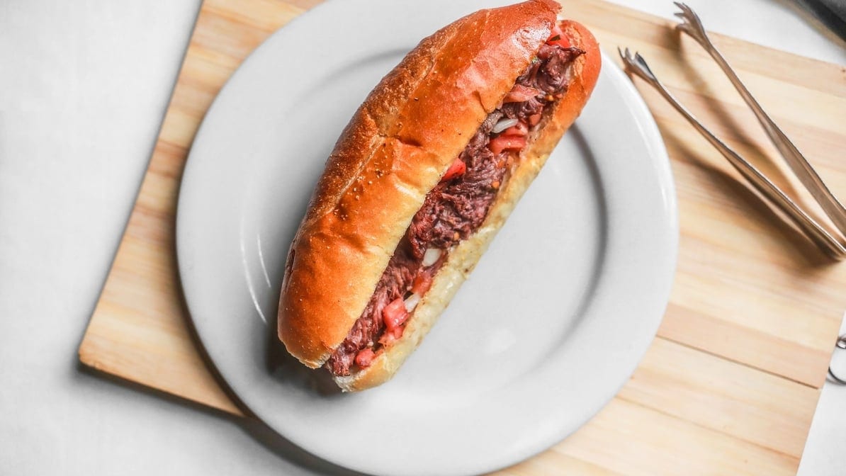 Beef Short Rib Sandwich.