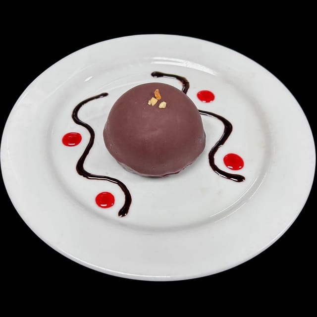Peanut Butter Mousse Bombe.